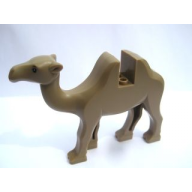 dark tan camel with black eyes and white pupils pattern