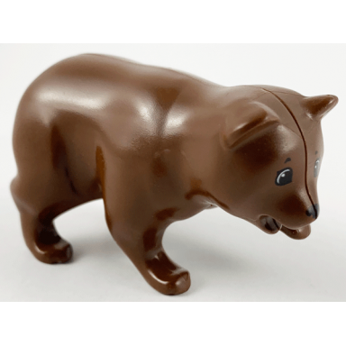 brown bear belville scala with eyes and black nose pattern