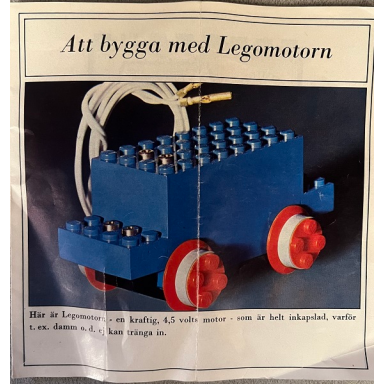 att bygga med legomotorn 3166-sv