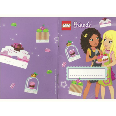 friends promotional cake sticker book