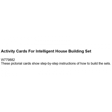 activity cards for intelligent house building set 9707