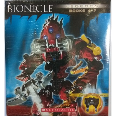 bionicle - legends books 4-7 with barraki mask