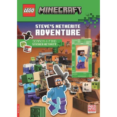 minecraft - steves netherite adventure softcover english - uk edition