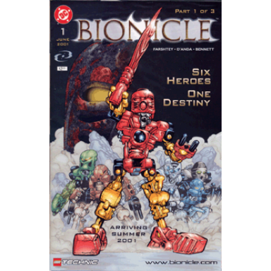 bionicle 1 june 2001 six heroes one destiny