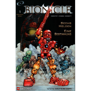 bionicle 1 märz april 2001 sechs helden eine bestimmung
