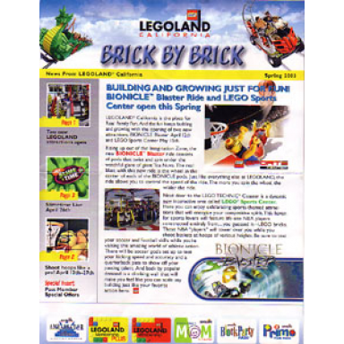 brick by brick legoland california passholders newsletter - 2003 spring