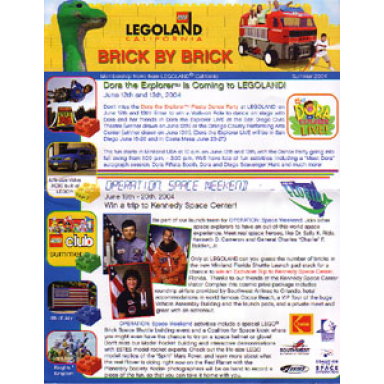 brick by brick legoland california passholders newsletter - 2004 summer
