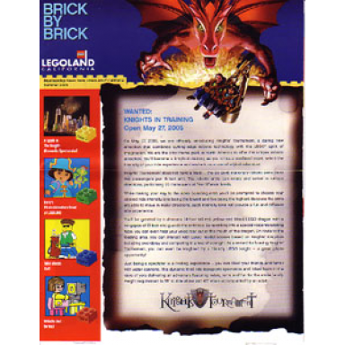 brick by brick legoland california passholders newsletter - 2005 summer