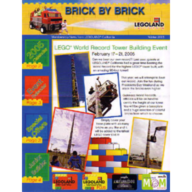 brick by brick legoland california passholders newsletter - 2005 winter
