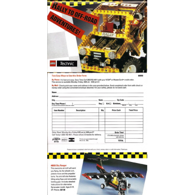 1992 insert - technic rally to off-road adventures