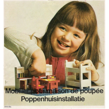 1972 medium belgian mobilier pour maison de poupée - poppenhuisinstallatie 97410-be