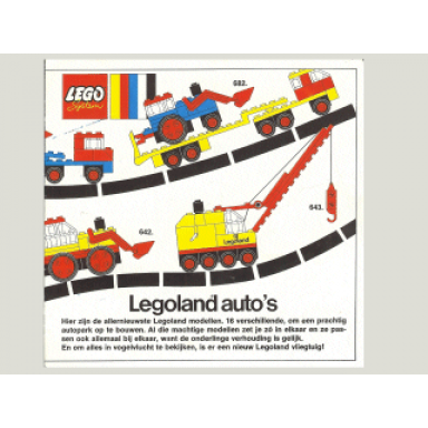 1972 medium dutch legoland autos 97305-ho