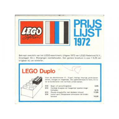 1972 medium dutch prijslijst price list