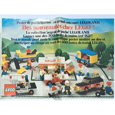 1978 large french legoland town foldout and poster 99418-f