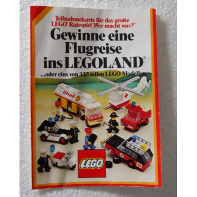 1978 insert - promotion gewinne eine flugreise ins legoland 99412-d