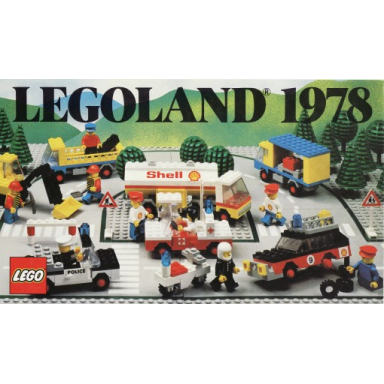 1978 large international legoland town foldout and poster 99418