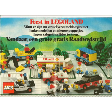 1978 large dutch legoland town foldout and poster 99418-nl