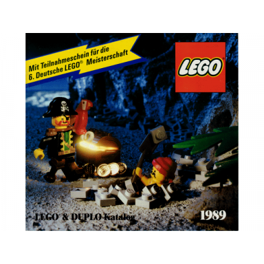1989 large german mit teilnahmeschein für die 6 deutsche lego meisterschaft - 921159-d