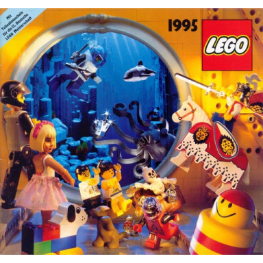 1995 large german mit teilnahmeschein für die 12 deutsche lego meisterschaft - 923.963-d