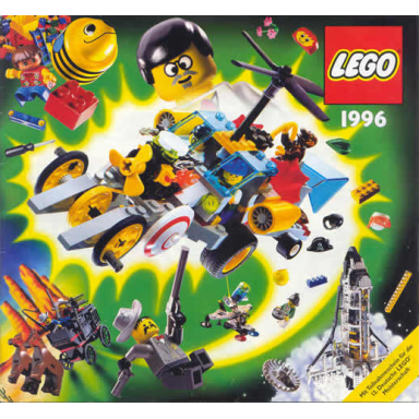 1996 large german mit teilnahmeschein für die 13 deutsche lego meisterschaft - 924.714-d