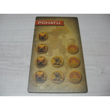 bionicle quest for makuta: adventure game - card pohatu
