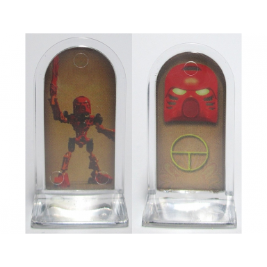 bionicle mask of light: the board game - play pawn toa mask red