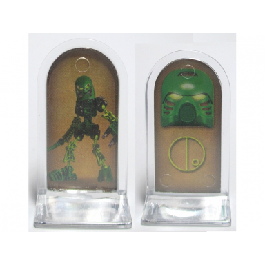 bionicle mask of light: the board game - play pawn toa mask green