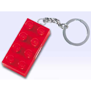 2 x 4 brick - red key chain
