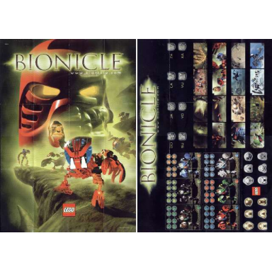 bionicle poster 2002 bohrok front krana back 420 x 295 mm