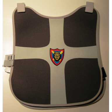 bodywear armor foam knights kingdom lion with velcro adjustable sides