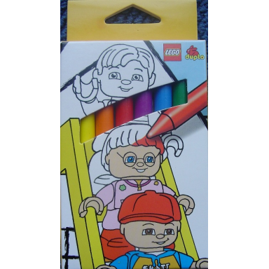 crayons wax duplo 6 colors