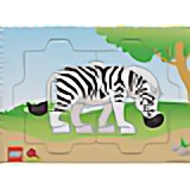 duplo puzzle zebra