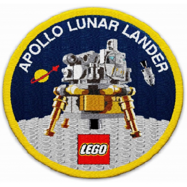 patch sew-on cloth round apollo lunar lander