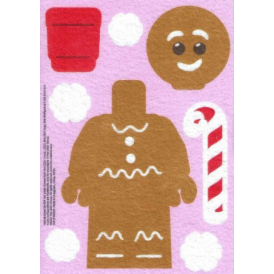 sticker sheet for gear 5009114 - sheet 5 minifigure felt stickers