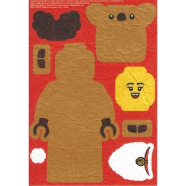 sticker sheet for gear 5009114 - sheet 6 minifigure felt stickers