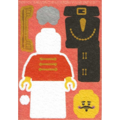 sticker sheet for gear 5009114 - sheet 7 minifigure felt stickers