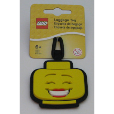 bag luggage tag silicone lego minifigure head female