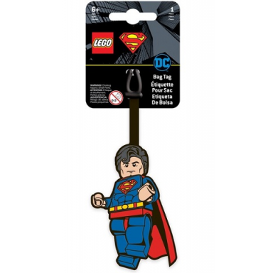 bag luggage tag silicone dc super heroes - superman