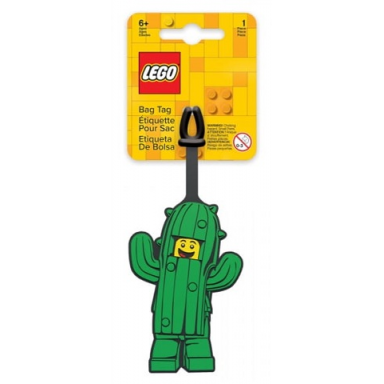 bag luggage tag silicone cactus guy