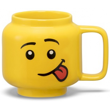 cup mug ceramic minifigure head boy silly 255ml