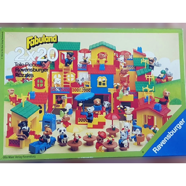 fabuland puzzle town garden party 2 x 20 pieces