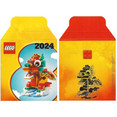 envelope cardboard 2024 year of the dragon - set 40611