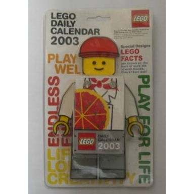 calendar 2003 lego daily calendar - chef