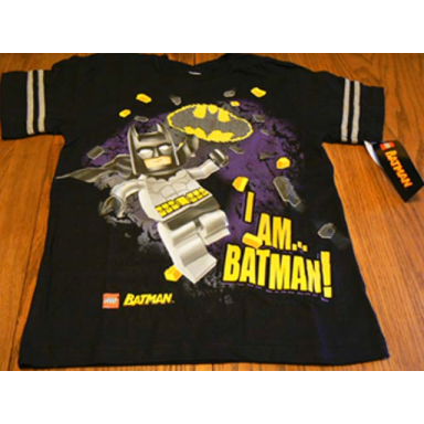 t-shirt batman i am.. batman! youth size large