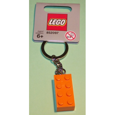 2 x 4 brick - orange key chain