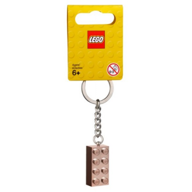 2 x 4 brick - rose gold key chain