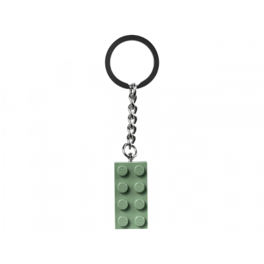 2 x 4 brick - sand green key chain
