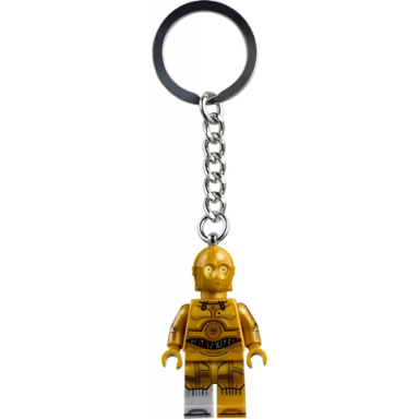 c-3po molded light bluish gray lower leg key chain