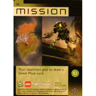 bionicle great mask challenge game card 13