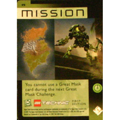 bionicle great mask challenge game card 19